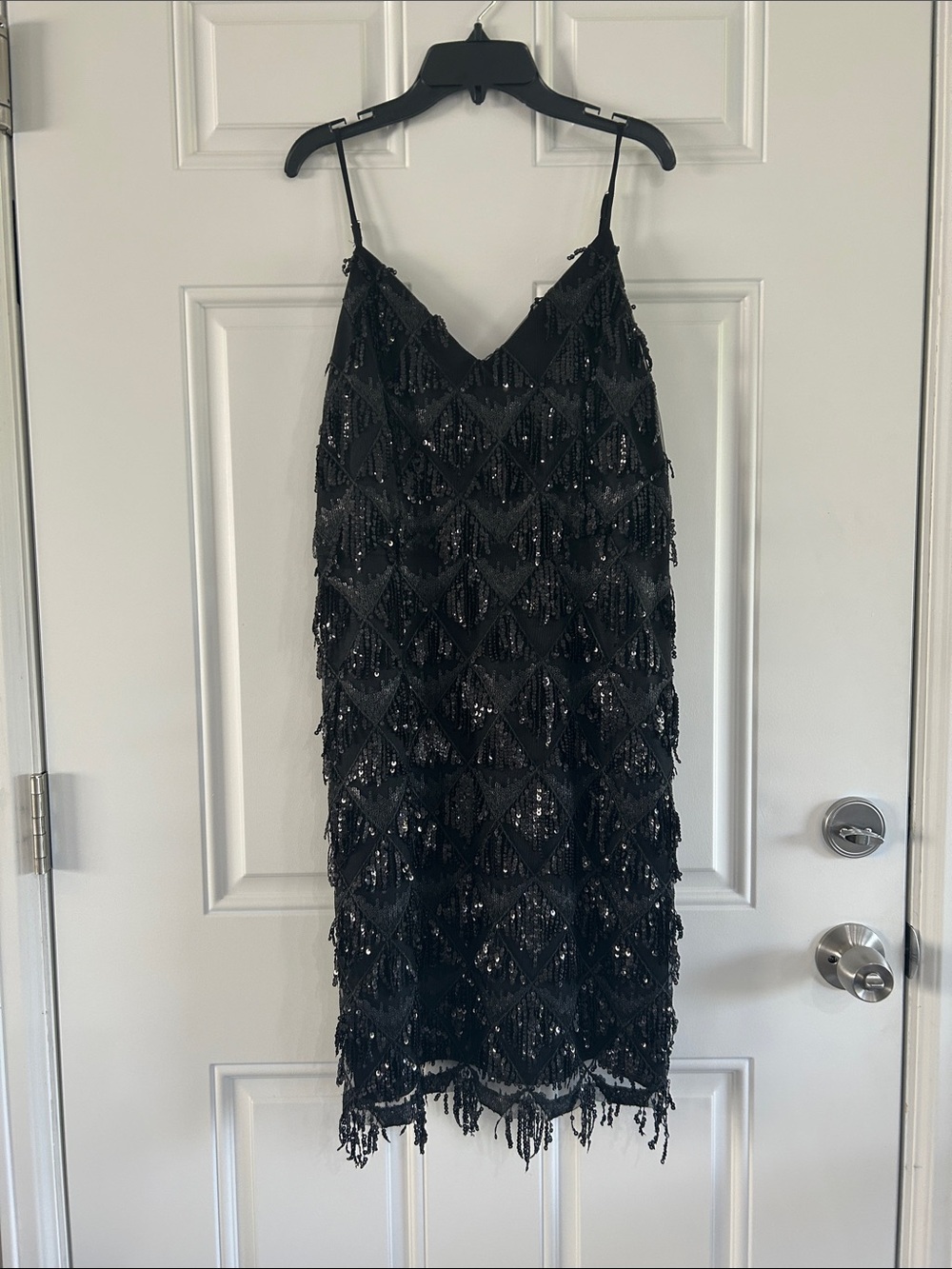 Elegant Black Sequin Dress